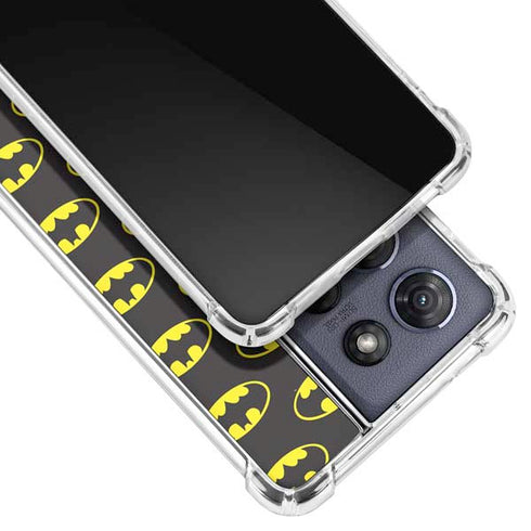 DC Comics Batman Logo All Over Print Moto G Play 5G (2025) Clear Case